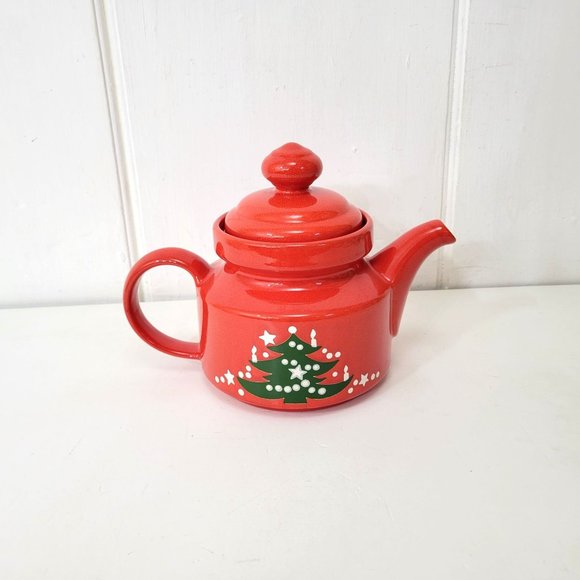 Waechtersbach Red Christmas Teapot - Picture 2 of 8